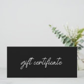 Moderne Elegante Zakelijke Logo Cadeaubon (Staand voorkant)