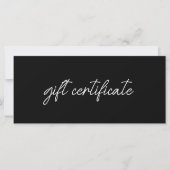 Moderne Elegante Zakelijke Logo Cadeaubon (Voorkant)