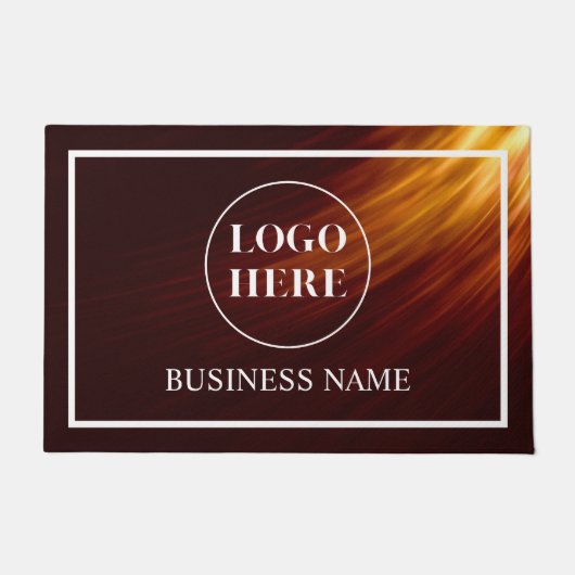 Moderne Elegante Zakelijke Logo Deurmat (Voorkant)