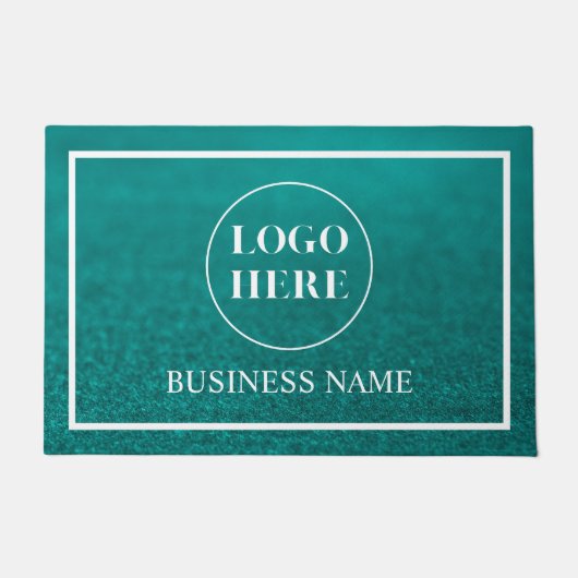 Moderne Elegante Zakelijke Logo Deurmat (Voorkant)