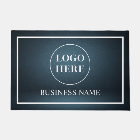 Moderne Elegante Zakelijke Logo Deurmat (Voorkant)