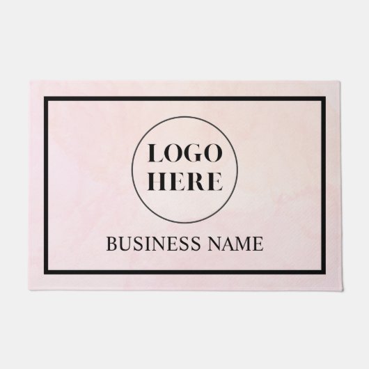 Moderne Elegante Zakelijke Logo Deurmat (Voorkant)