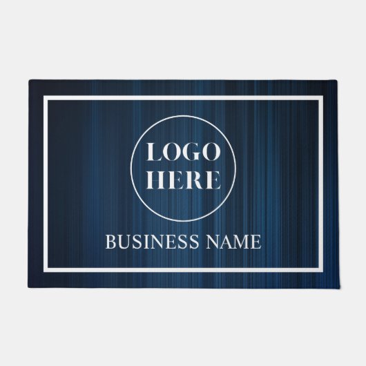 Moderne Elegante Zakelijke Logo Deurmat (Voorkant)