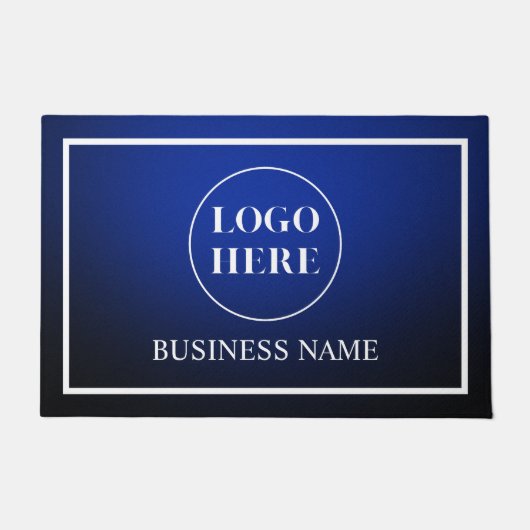 Moderne Elegante Zakelijke Logo Deurmat (Voorkant)