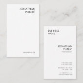 Moderne, elegante zakenkaarten Professional Trendy Visitekaartje (Voorkant / Achterkant)