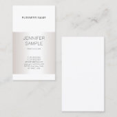 Moderne, elegante, zilvervormer design Professiona Visitekaartje (Voorkant / Achterkant)