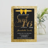 Moderne elegante zoete uitnodiging 16 (Staand voorkant)