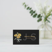 Moderne, elegante,  zonnebloem visitekaartje (Staand voorkant)