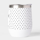 Moderne Elegante Zwart & Wit Persoonlijke Naam 50e (Links)