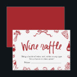 Moderne Elegante Zwarte Boog Wijn Raffle Game Tick Kaart<br><div class="desc">🍷 Dat is Amore Wine Raffle Game – Italiaans geïnspireerde Vrijgezellenfeest Fun! 💌 Voeg een vleugje Italiaanse charme toe aan uw feest met dit grillige rode en witte handgetekende wijnverloot! Met speelse pizza, wijn en meer gevulde doodles, is het de perfecte manier om gasten betrokken en enthousiast te houden. Deel...</div>