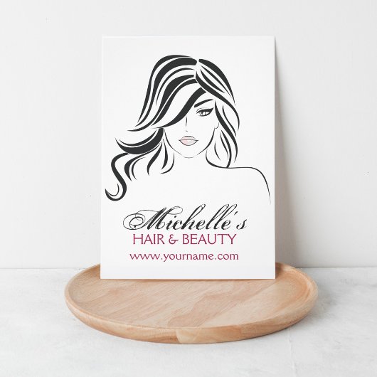 Moderne Elegante Zwarte en Witte Meisjesachtige Ha Flyer