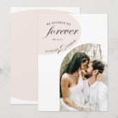 moderne elegante zwarte foto slaat de datumkaart o (Voorkant / Achterkant)