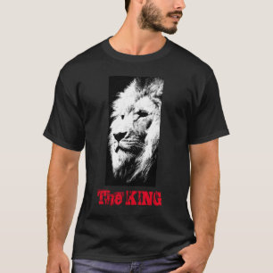  moderne elegante zwarte Pop Art Lion T-shirt