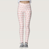 Moderne elegante zwarte roze en witte kleuren leggings (Voorkant)