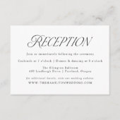 Moderne Elegante Zwarte Typografie Bruiloft Recept Informatiekaartje (Voorkant)