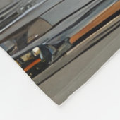 Moderne Elegantie Abstract Goud Fleece Deken (Hoek)