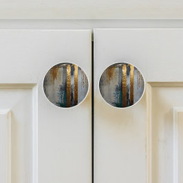 Moderne Elegantie Abstract Goud Keramische Knop