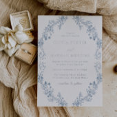  Moderne Elegantie Bloemen Huwelijk Zilver Folie Uitnodiging