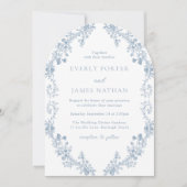 Moderne Elegantie Bloemenboog bruiloft Kaart (Voorkant)