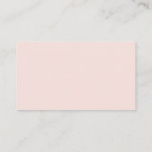 Moderne Elegantie Blush Trouwwebsite QR Code Informatiekaartje (Achterkant)