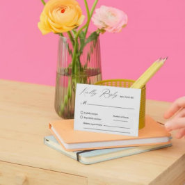 Moderne Elegantie Bruiloft RSVP Kaart