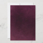 Moderne Elegantie Burgundy en Goud Save The Date (Achterkant)