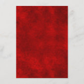 Moderne Elegantie en Red Velvet bruiloft Informatiekaartje (Achterkant)