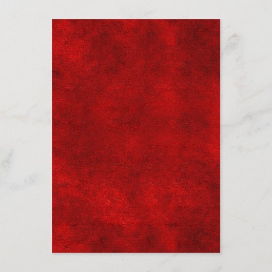 Moderne Elegantie en Red Velvet bruiloft Informatiekaartje (Achterkant)