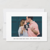 Moderne Elegantie En Toen Waren Er Drie Zwangersch Aankondiging (Voorkant)