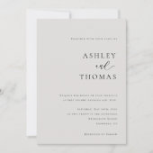 Moderne Elegantie Foto Huwelijk Kaart (Voorkant)