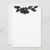 Moderne Elegantie Geschilderd Bloemen Krans Trouwe Kaart (Achterkant)