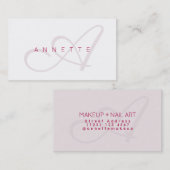 Moderne elegantie in lichte kleuren visitekaartje (Voorkant / Achterkant)