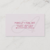 Moderne elegantie in lichte kleuren visitekaartje (Achterkant)