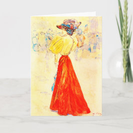 MODERNE ELEGANTIE MET EEN RODE ROK VAN HENRY SOMM KAART