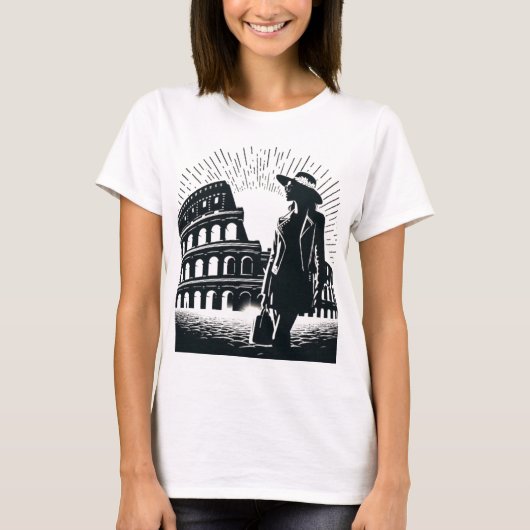 Moderne elegantie ontmoet het oude Rome: het Colos T-shirt (Voorkant)