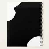 Moderne Elegantie Roze Bloemen string Bruiloft pla Planner (Achterkant)