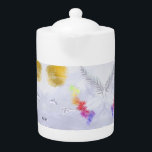 Moderne elegantie theepot<br><div class="desc">Serveer je thee met een vleugje moderne verfijning met behulp van deze elegant ontworpen theepot. Met een strak artistiek patroon en strakke lijnen is het de perfecte mix van vorm en functie. Of het nu gaat om dagelijkse rituelen of stijlvolle bijeenkomsten, deze theepot brengt sophisticatie en warmte bij elke giet....</div>