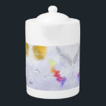 Moderne elegantie theepot<br><div class="desc">Serveer je thee met een vleugje moderne verfijning met behulp van deze elegant ontworpen theepot. Met een strak artistiek patroon en strakke lijnen is het de perfecte mix van vorm en functie. Of het nu gaat om dagelijkse rituelen of stijlvolle bijeenkomsten, deze theepot brengt sophisticatie en warmte bij elke giet....</div>
