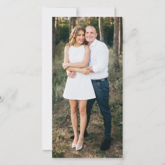 Moderne Elegantie Wijn Foto Save the Date (Achterkant)