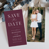 Moderne Elegantie Wijn Foto Save the Date