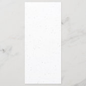 Moderne elegantie: witte en zwarte bruiloft menu (Achterkant)