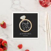 Moderne Elege Bruid Wordt Bruidsfeest Servet (Insitu)