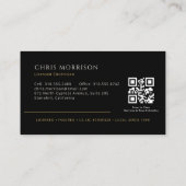 Moderne elektricien QR-code Visitekaartje (Achterkant)