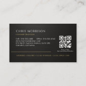 Moderne elektricien QR-code Visitekaartje (Achterkant)