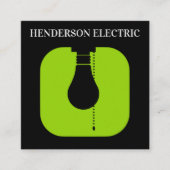 Moderne elektricien unieke Visitekaartjes (Voorkant)