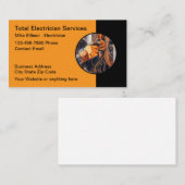 Moderne elektricien unieke Visitekaartjes (Voorkant / Achterkant)