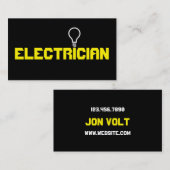 Moderne elektriciteitsmaatschappij visitekaartje (Voorkant / Achterkant)