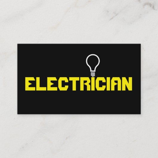 Moderne elektriciteitsmaatschappij visitekaartje (Voorkant)