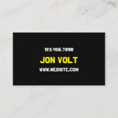 Moderne elektriciteitsmaatschappij visitekaartje (Achterkant)