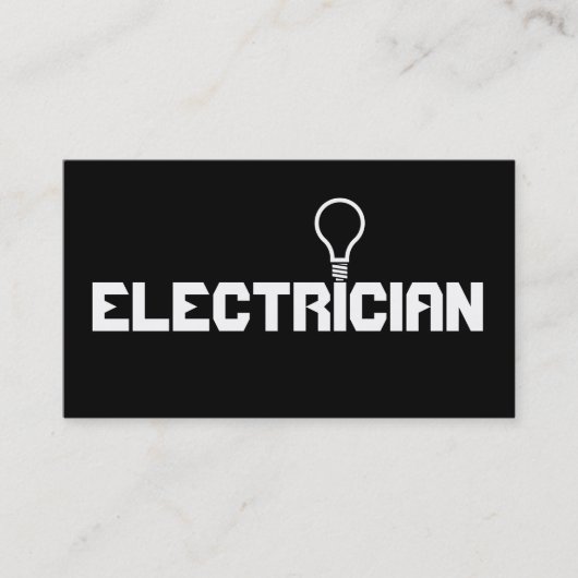 Moderne elektriciteitsmaatschappij visitekaartje (Voorkant)